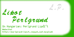 lipot perlgrund business card
